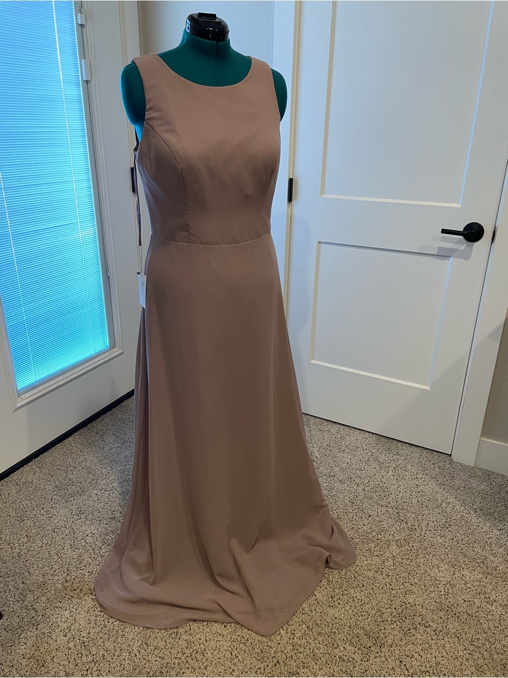 Allure Bridals Dusty Mauve Sleeveless A-Line Gown